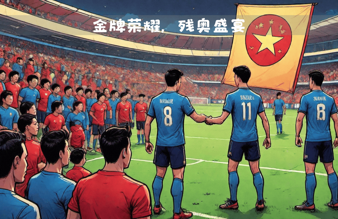 精彩足球对决，球员在场上拼尽全力